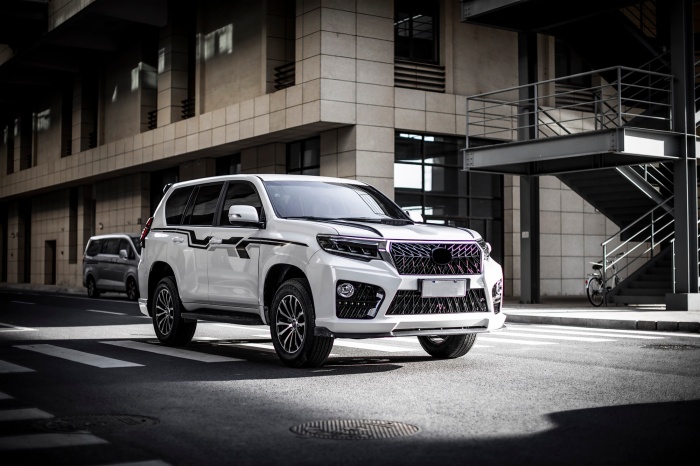 Body Kit include front&rear car bumpers grille with fender hood 2010-2017 UPGRADE TO 2018 For Toyota Prado E Model