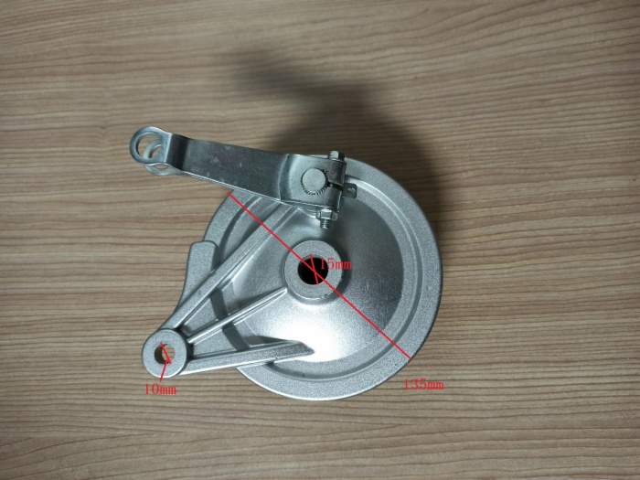 Rear panel brake assembly