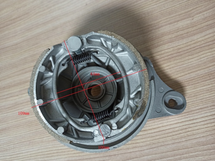 Rear panel brake assembly