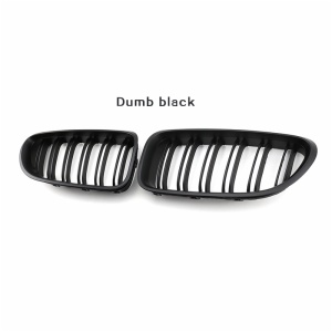 ABS plastic gloss black dual slat front grille for BMW 6 series F06 F12 F13 2011 2016 M6 style grille