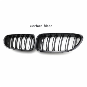 ABS plastic gloss black dual slat front grille for BMW 6 series F06 F12 F13 2011 2016 M6 style grille