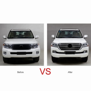 front&rear car bumpers grille LED headlight year 2008-2015 upgrade to 2016 for Toyota Land Cruiser lc 200