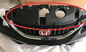2014-2015 Honda Civic 9th front center grid buffer fb upper protection plate 71125-TR3-A01