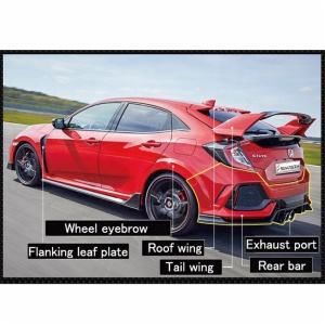 2016-2019 new Honda Civic body kit upgrade RS class car