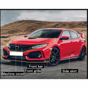 2016-2019 new Honda Civic body kit upgrade RS class car