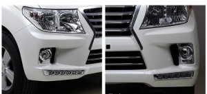 body kit include headlights running board front bumper and grille fog lamp year 2010-2015 for Toyota Land Cruiser200