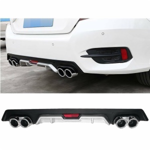 PP Material Black/Carbon Fiber Universal Front Lip