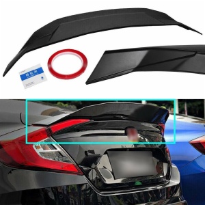 ABS Material Black/Carbon Fiber CIvic Rear Spoiler