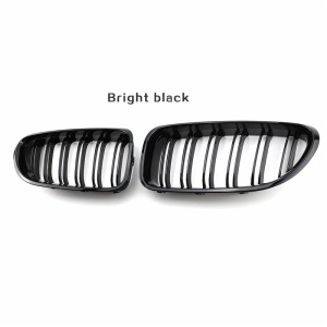 ABS plastic gloss black dual slat front grille for BMW 6 series F06 F12 F13 2011 2016 M6 style grille