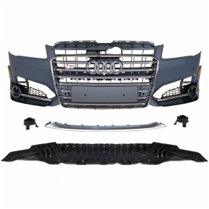 Audi A8 body kit modification and upgrade RS8 front and rear bumpers