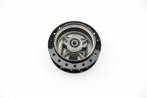 black front motorcycle hub