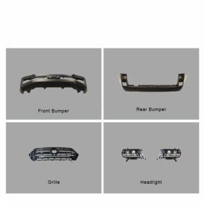 black style upgrade facelift grille with lc200 headlam rear light 2008-2015 body kit for Toyota Land Cruiser 200 Model