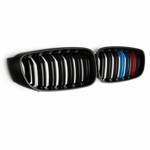 BMW 3 Series GT F34 to change the mesh double line three-color bright black matte black mesh decoration grille