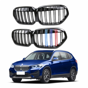 BMW x1 F49 2019 2020 abs material bright black auto front grille bumper cover grille