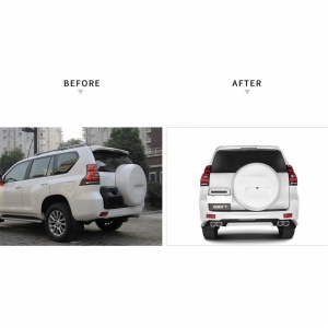 body kit include front&rear bumper lip spoiler and exhaust pipe auto parts for 2018 Toyota Prado fj150 Model