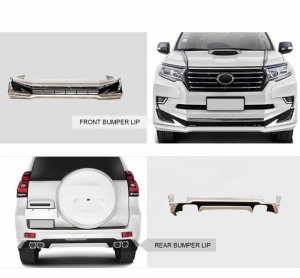 body kit include front&rear bumper lip spoiler and exhaust pipe auto parts for 2018 Toyota Prado fj150 Model