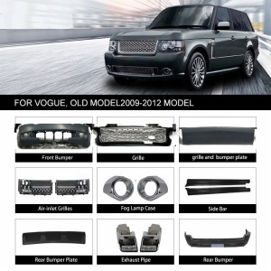 Body kit include front&rear car bumpers grille and headlights fog lamp case year 2009-2012 For Range Rover Vogue
