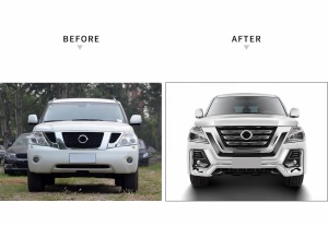 Body Kit include pp abs material front/rear bumper assembly for Nissan Patrol y62