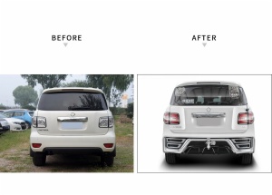 Body Kit include pp abs material front/rear bumper assembly for Nissan Patrol y62