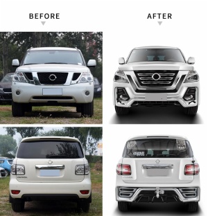 Body Kit include pp abs material front/rear bumper assembly for Nissan Patrol y62