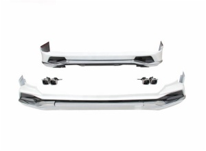 body kit with front&rear bumper lip spoiler and exhaust pipe Bumper Lip year 2016 for Lexus 570 LX570