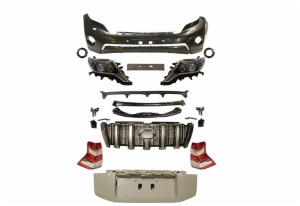 body kit year 2008-2015 upgrade to 2016 include front bumper with head light grille license board for Toyota Prado FJ150