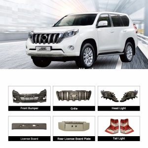 body kit year 2008-2015 upgrade to 2016 include front bumper with head light grille license board for Toyota Prado FJ150