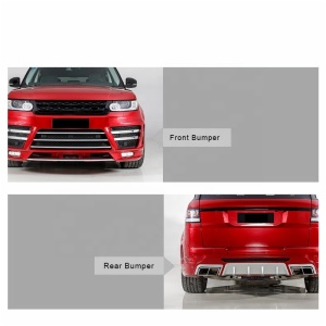 Body kits front rear bumper plate air-inlet grille DRL Case exhaust pipe for year 2014-2017 for Land Rover Range Rover SPORT