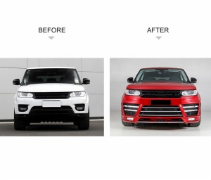 Body kits front rear bumper plate air-inlet grille DRL Case exhaust pipe for year 2014-2017 for Land Rover Range Rover SPORT