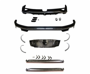 Body kits of front&rear bumper lip grille and exhaust pipe year 2016 for Nissan Patrol