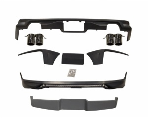 body kits with front rear bumper plate spoiler and led lamp exhaust pipe for Volkswagen VW T6