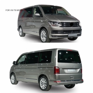 body kits with front rear bumper plate spoiler and led lamp exhaust pipe for Volkswagen VW T6
