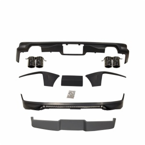 body kits with front rear bumper plate spoiler and led lamp exhaust pipe for Volkswagen VW T6