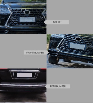 upgrade facelift headlamp rear light front&rear bumper body kit For 2021 LEXUS 570 LX570 Model