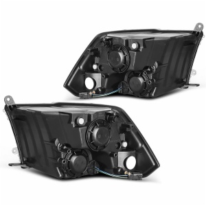 HeadLamps for 2009 2010 2011 2012-2018 Dodge Ram 1500 2500 3500 Black Quad Headlights Assembly Head Lamps CH2519135 CH2518135