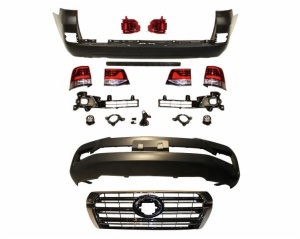 For 2008-2015 Upgrade to 2016  Toyota Land Cruiser 200 LC200 front & rear car bumper grille rear bumper light