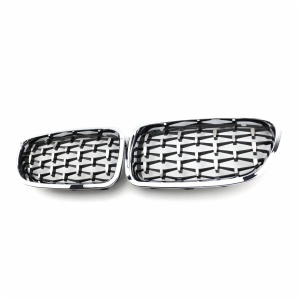 Carbon Fiber Bright black Dual Slats Front Grill for BMW F32 420i 428i 435i 440i M4 Sport 2014-2019
