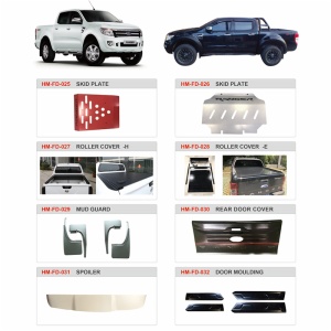 Ford 2012 ranger body kit headlight taillight grille side skirt