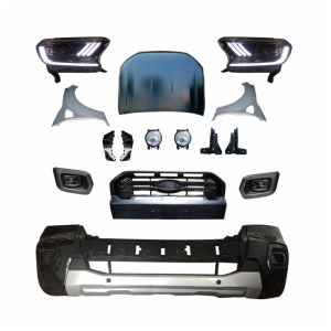 Ford 2012 ranger T6 change to raptor bodykits headlight fog light front bumper grill