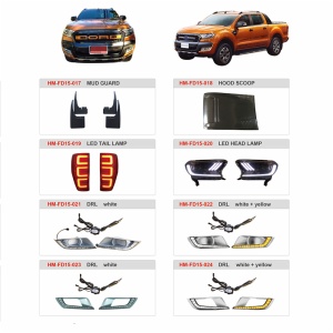 Ford 2015 ranger front grill headlight roof rack