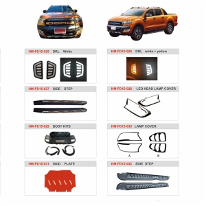 Ford 2015 ranger front grill headlight roof rack
