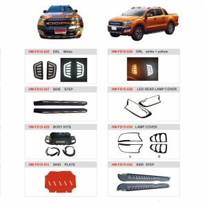 Ford ranger 4x4 body kit, front bumper guardrail, roof rack