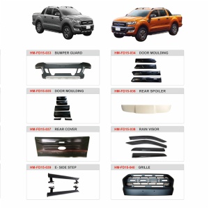 Ford ranger 4x4 body kit, front bumper guardrail, roof rack