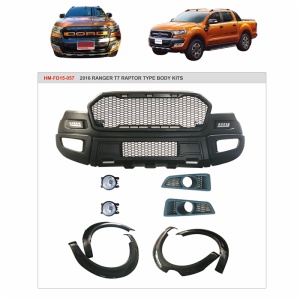 Ford ranger T7 4x4 raptor type body kit headlight bumper grille