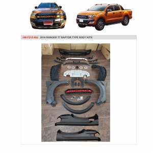 Ford ranger T7 4x4 raptor type body kit headlight bumper grille