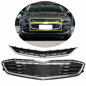 Front Bumper Upper Grill Middle Lower Grille For Chevrolet malibu 2016 2017 2018