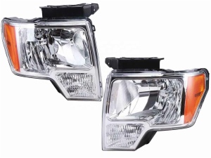FO2502287C / FO2502289C Pickup Front Headlights Headlamps Fit For Ford F150 F-150 2009-2014