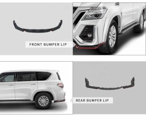 Front/rear bumper spoiler lip for Nissan Patrol Y62