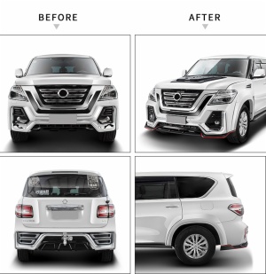 Front/rear bumper spoiler lip for Nissan Patrol Y62