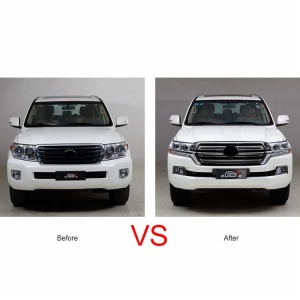 Front and rear  bumpers grille LED headlight year 2008-2015 upgrade to 2016 for Toyota Land Cruiser lc 200
